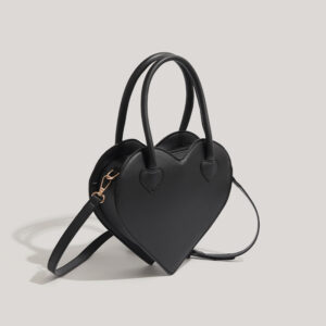 Vintage Heart Shaped Handbag, Cute Aesthetic Satchel, Shoulder Crossbody Bag