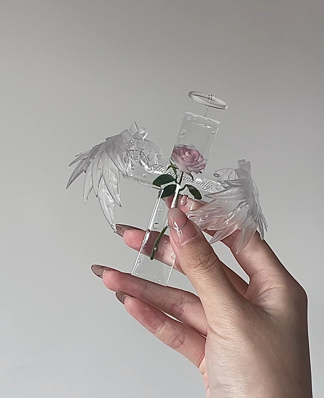 Rose Cross & Angel Wing Resin Mold – Clear UV Resin Mold for DIY Crafts - Image 9