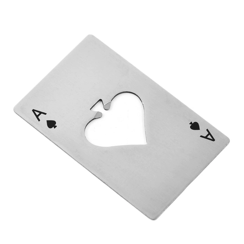 Playing Card Bottle Opener Stainless Steel – Poker Card Metal Bottle Opener for Your Wallet-2 pcs - Image 3