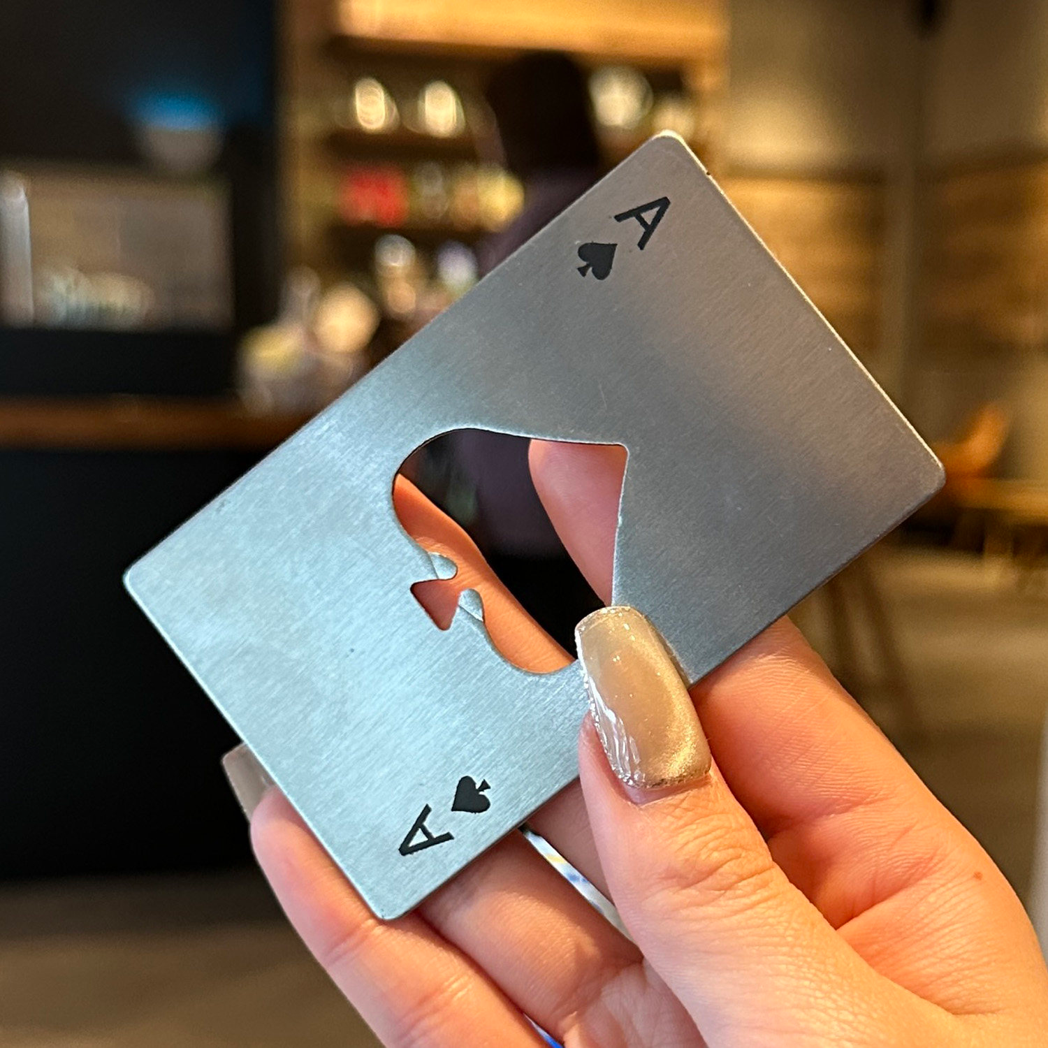 Playing Card Bottle Opener Stainless Steel – Poker Card Metal Bottle Opener for Your Wallet-2 pcs - Image 7